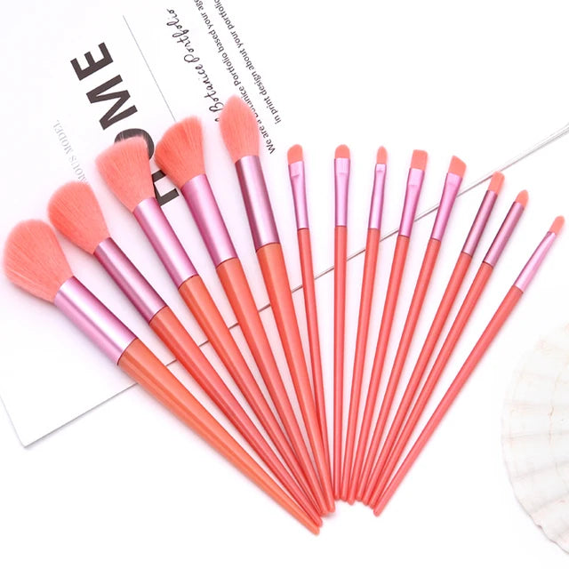 13Pcs Soft Fluffy Makeup Brushes Set for Cosmetics Foundation Blush Powder Eyeshadow Kabuki Blending Makeup Brush Beauty Tool