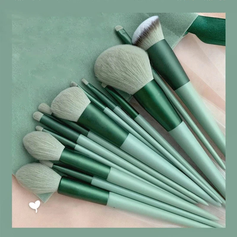 13Pcs Soft Fluffy Makeup Brushes Set for Cosmetics Foundation Blush Powder Eyeshadow Kabuki Blending Makeup Brush Beauty Tool